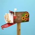 thumbnail image 7 of Autumn Sunflowers Mailbox Covers, Wooden Magnetic Post Box Cover Wraps Standard Size 21x18 in for Garden Yard Decor, 7 of 7