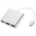 thumbnail image 1 of Usb C al adaptador, USB multipuerto 3 en 1 tipo C a 4k, convertidor de puerto de entrega de energía USB3.0 y USB C, 1 of 5