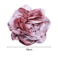 thumbnail image 6 of Ziurtnc French Style Big Flower Brooch Smooth Satin Floral Pin Exquisite Lapel Pin Women Men Dinner Party Accessory, 6 of 8