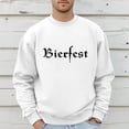 thumbnail image 2 of YUELONGHU Men Casual Crew Neck Pullover Mens Quarter Zip Pullover Men's Fall and Winter Plus Size Hoodless Pullover Fashion Sweatshirt Garment Top Hop Oversized Crew Neck Sweatshirt Xl, 2 of 4