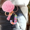 thumbnail image 3 of Initial Letter Keychain - Letter Keychain Bag Accessories for Women Backpack Purse Bag Charms for Handbags Initial Keychains for Women, 3 of 5