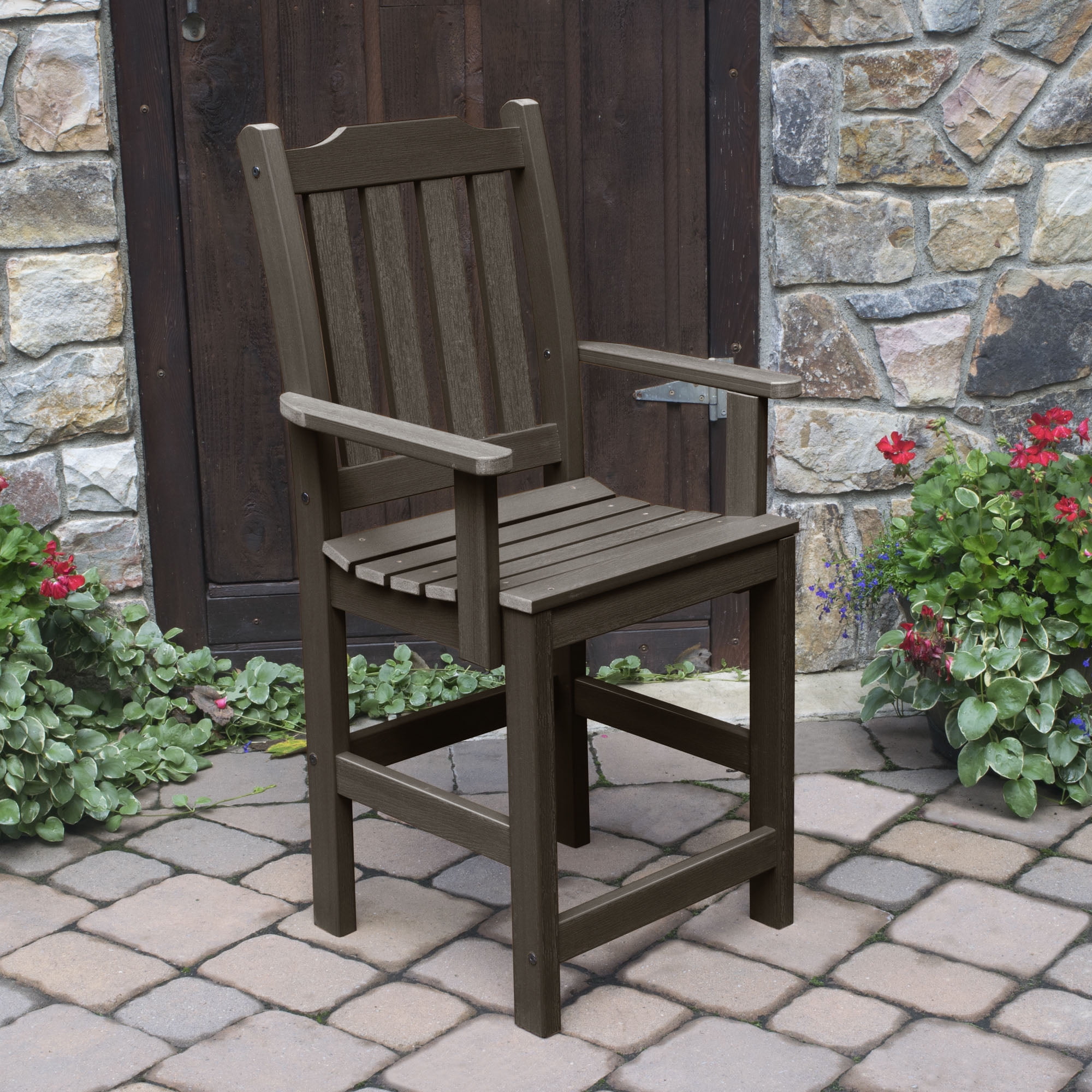 highwood® Eco-Friendly Recycled Plastic Lehigh Counter Armchair