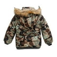 thumbnail image 3 of Rrunsv Boys Fleece Jacket Zip Up Hoodie Sherpa Lined Warm Coat Hooded Sweatshirt Outerwear Camouflage,2-3Y/L, 3 of 4