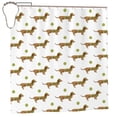 thumbnail image 2 of Sigee Dachshund Going To Play Tennis for Waterproof Fabric Shower Curtain 72" W x 72" H for Bathroom Shower Curtain, 2 of 5