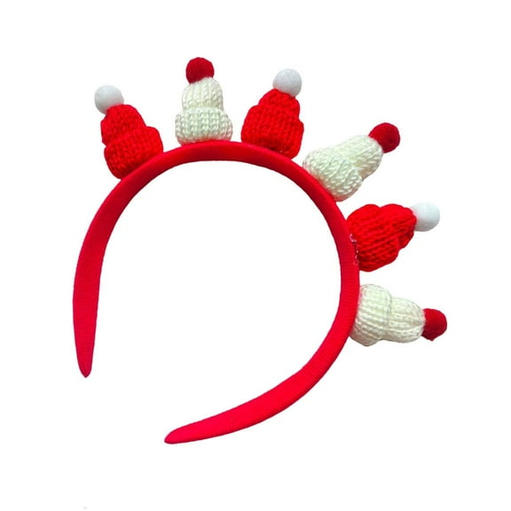 hejhncii Lovely Christmas Santa Hat Hairhoop Holiday Christmas Headband Festival Supply