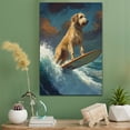 thumbnail image 2 of Irish Wolfhound Dog Playing Surfboard Stretched Canvas Size 8x12 – Sports Dog, Perfect for Animal Lovers, Irish Wolfhound Dog Canvas, Surfboard Canvas Size Wall Art, 2 of 5