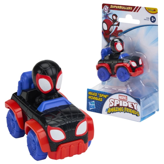 Marvel Spidey and his Amazing Friends SuperRollers Miles “Spin” Morales Toy Car
