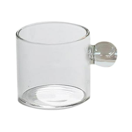 

Mini Small Decor Single Layer Mug Cup for Office Home Clear