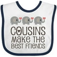 thumbnail image 3 of Inktastic Cousins Make the Best Friends Boys or Girls Baby Bib, 3 of 4