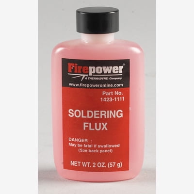 Firepower 1423-1111 Liquid Soldering Flux, 2 oz Can, Active Between 200 F and 600 F, for Copper and (Best Flux For Soldering Copper Pipe)
