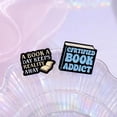 thumbnail image 4 of Épingles Émaillées Certifiées Book Addict, Citation de Lecture, Brochettes, Badge à Revers, Bijoux Cadeaux, 4 of 6