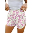 thumbnail image 5 of Women's Camouflage Athleisure Shorts – High Waist Shirred Casual Summer Shorts, XL, 5 of 5