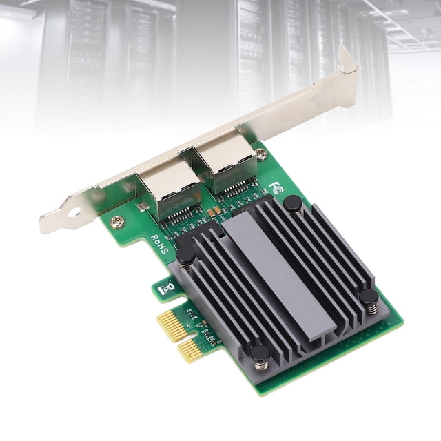 Adaptador de Red PCIe Ethernet, Disipador de Calor de aluminio 100 1000 2500mbps Tarjeta de Red PCIe 2.5 g para La Estación de Trabajo