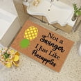 thumbnail image 5 of SLYNSHome Pineapple Component Door Mat Welcome Floor Doormat 23.62 X 15.75in Non Slip Floor Mat Summer Holiday Funny Novelty Door Mats Indoor Outdoor Decor, 5 of 8