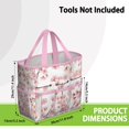 thumbnail image 3 of Garden Tool Bag,Pioneer Flower Floral Print Pattern Garden Tool Organizer,Garden Gifts,Waterproof Multi-Pocket Garden Tool Storage 11.8x5.5x11.4 Inch(Tools NOT Included), 3 of 6