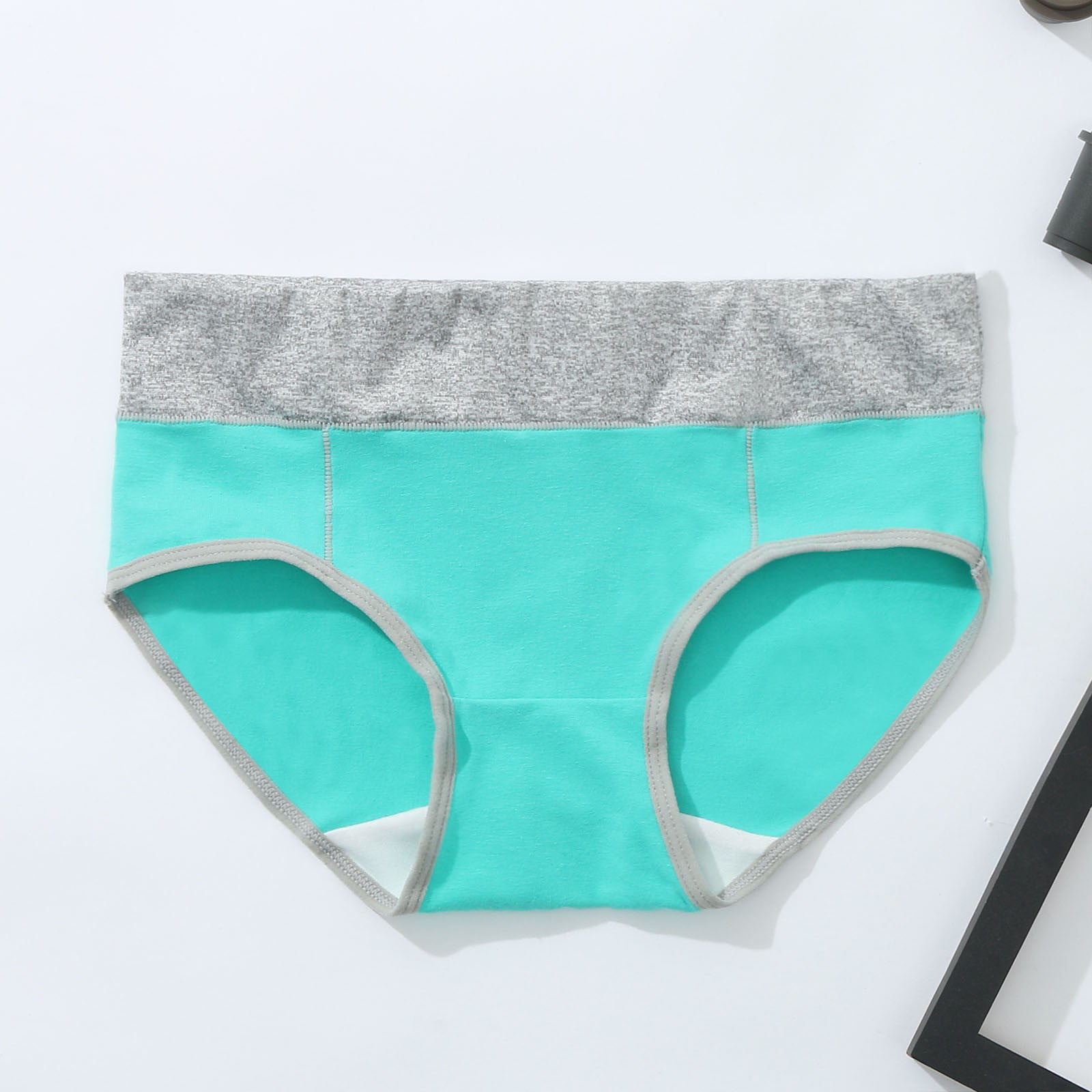 Ruidigrace Fashion Women Underwear Brief Solid Color Patchwork Panties  Knickers Bikini Underpants 