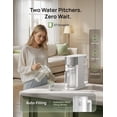 thumbnail image 6 of DREO Reverse Osmosis Water Filter Countertop, RO Filtration System, 3:1 Pure to Drain, TDS & Filter Life & 2 Autofill Pitchers, Install-Free, Self-Cleaning Water Purifier, RO Water Filter 5L White, 6 of 8