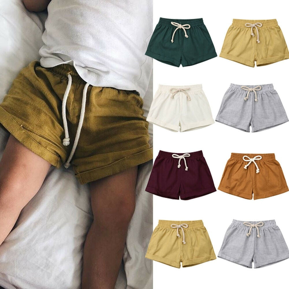 girls linen shorts