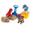 Rubble & Crew Charger and Wheeler Figure 2-Pack with Kinetic Build-It Sand