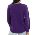 thumbnail image 2 of Women's  Purple TCU Horned Frogs Yvette Pullover Sweatshirt, 2 of 2