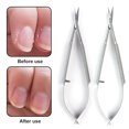 thumbnail image 2 of Nail Cuticle Scissor Non-slip Anti-rust Sharp Tight Closure Single Cross Spring Russian Style Dead Skin Cutter with Protective Cover Everyday Life, 2 of 8
