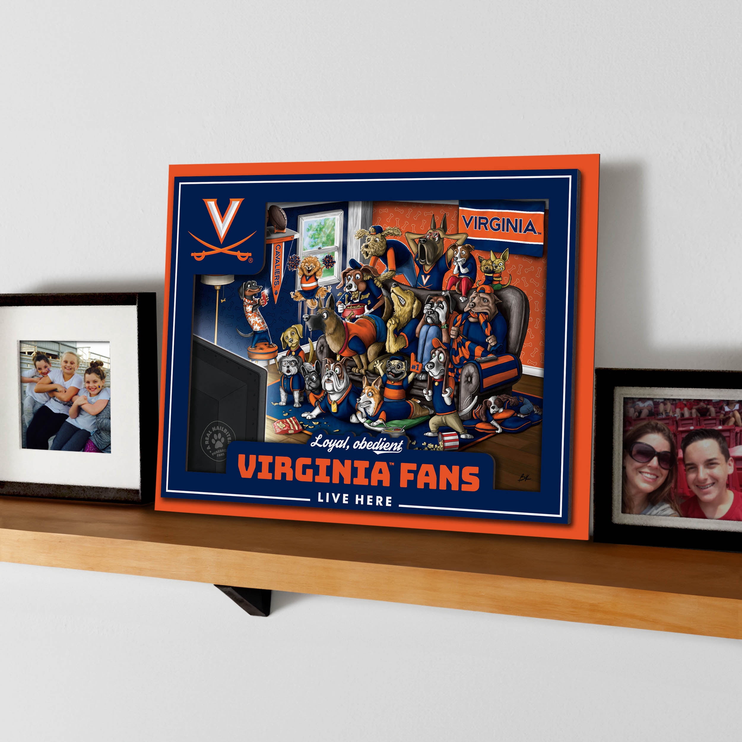 YouTheFan NCAA Virginia Cavaliers Purebred Fans Wall Art