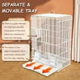 thumbnail image 5 of golytefs Household Bird Cage Impact Resist Wrought Iron Bird Cage Removable Tray Portable Parrot Cage for Indoor Outdoor Home Bird Feeding, 5 of 9