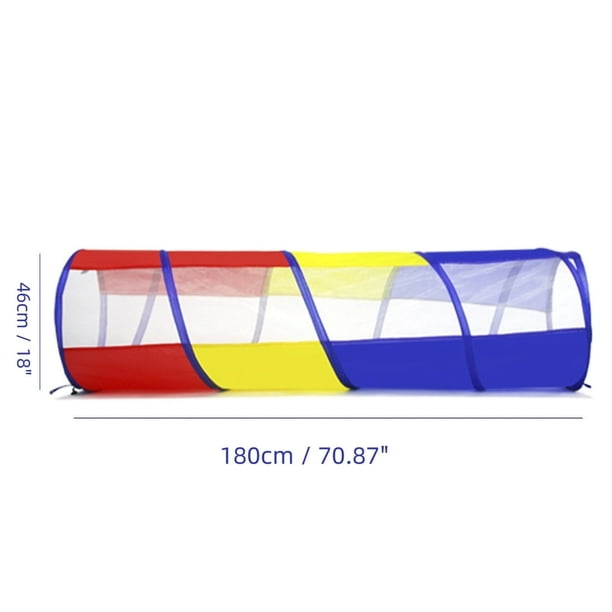 Tente Pour Enfants Tunnel Rampant Avec Piscine à Balles - Tente De Jeu Playhouse Tunnel De Jeu Pliable Pour Enfants Interieur Et Exterieur
