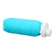 thumbnail image 4 of Botella de agua plegable de 600 ml, de silicona de grado alimenticio, a prueba de fugas, ligera, para gimnasio, camping, deportes, color verde azulado., 4 of 14