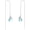 Dragonfly, variant on 925 Sterling Silver Moonstone Long Chain Earrings Hummingbird/Cat/Clover with June Birthstone Threader Earrings for Women