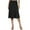 Black, variant on Stylish Women's Flare Midi Skirt Lightweight Pull-On Design for Comfort and Versatility for Everyday Fashion
