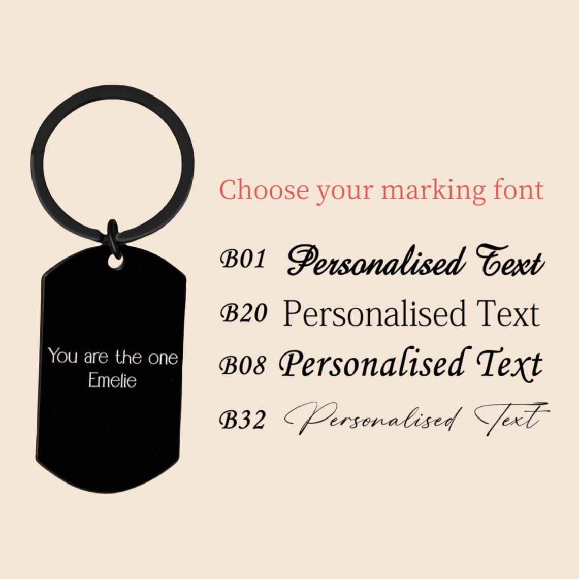 EUEAVAN Black Custom Photo Couple Keychain Personalized Cat Dog ID tag Pendant Key chain Customized Engraved Photo Gift