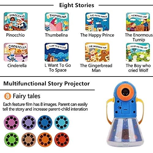 Matteobenni Kids Proyector Multifuncional de Cuentos, Proyector de Luces Nocturnas Juguete Matteobenni Matteobenni