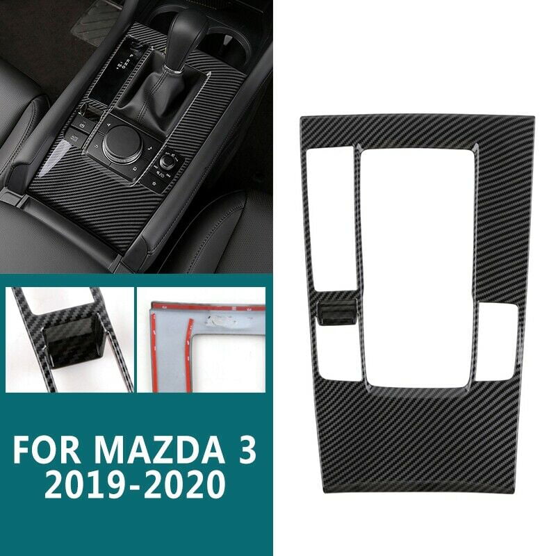 Interior Console Gear Shift Panel Cover for Mazda 3 2019-2020 Carbon Fiber style