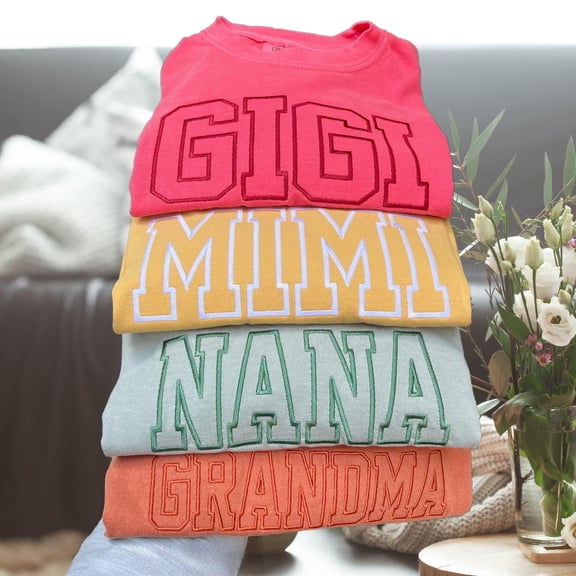 Grandma Embroidered Sweatshirt Unique Gift for Grandma Mom Christmas Gifts