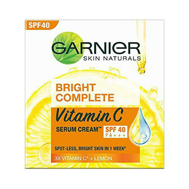 Garnier Bright Complete Vitamin C Spf40 Pa Serum Cream 45g Walmart Com