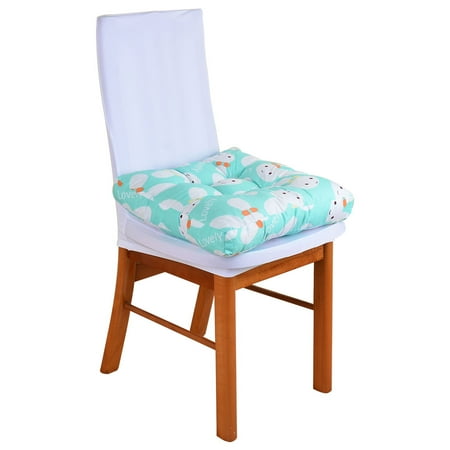 - Home 45cm x 45cm Green Polyester Rabbit Print Back Protect Chair Cushion