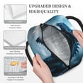 thumbnail image 3 of Rateoe Blue Thunder Storm Dragon Pattern Lunch Bag Women, Lunch Box, Lunch Bag, Small Leakproof Lunch Tote Large Capacity Reusable Insulated Cooler Lunch Container, 3 of 6