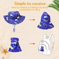thumbnail image 4 of American Trends UPF 50+ Baby Boy Sun Hat Sun Protective Cute Wide Brim Summer Kids Beach Bucket Hats Toddler Sun Hats for Girls Boys, 4 of 6