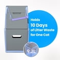 thumbnail image 3 of Neakasa PooGuard Cat Litter Disposal System, 9.2L Odor-Control Trash Can with Wider Opening, Gray, 3 of 11