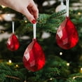 thumbnail image 6 of Seyotauo Crystal Ornaments Christmas Tree Decorations, Multicolor Teardrop Crystal Hanging Ornaments for Christmas Tree Xmas Bead Chandelier Garland Festival Holiday Party Supplies Decor, 6 of 6