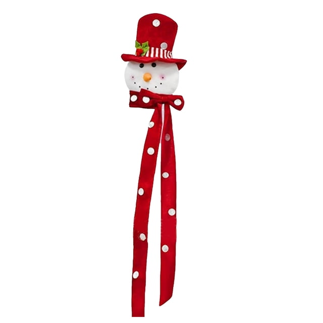 Colorful Snowman Christmas Tree Topper Doll, Creative Ornament For Tree Top, Festive And Cute