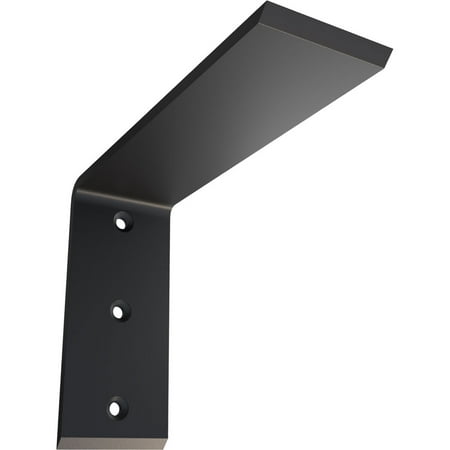 

2 1/2 W x 8 D x 6 H Countertop Support Steel Heavy Duty Bracket Powder Coated Black