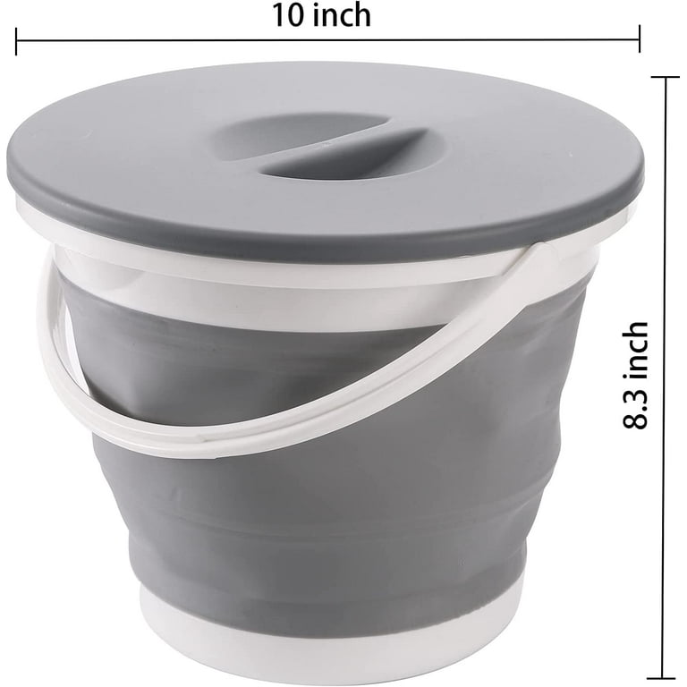 5L Foldable Bucket Collapsible Pail Bucket Folding Bucket Water Bucket  Container For Backpacking Camping Outdoor