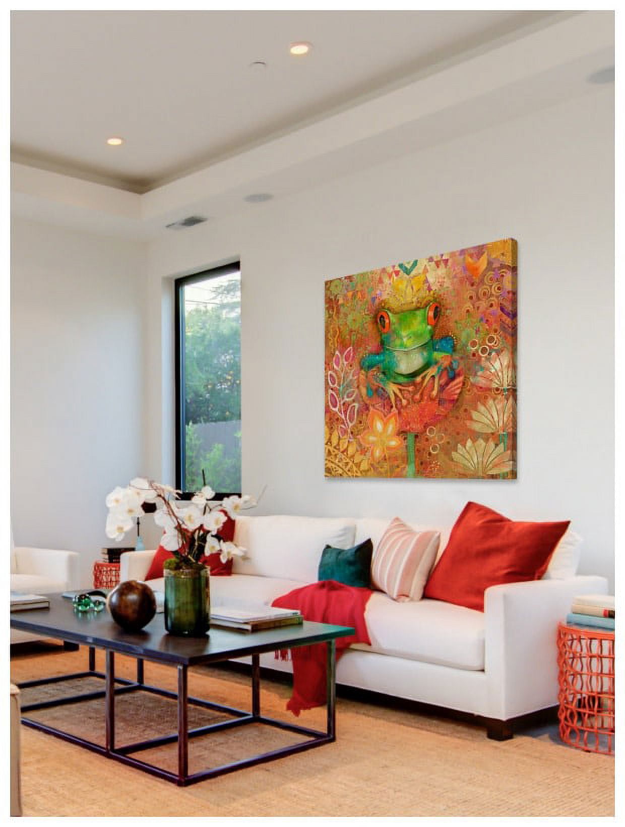 "Red-Eyed Tree Frog" Painting Print on Wrapped Canvas