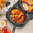 thumbnail image 2 of Calentador de alimentos triple de cocción lenta con 3 modos de temperatura ajustables, olla de cocción lenta con olla de cerámica de 1,5 cuartos, tapa de vidrio extraíble y 3 cucharas de PVC, apto par, 2 of 5