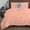 Peach, variant on D.N.G. BEDDINGS 100% Egyptian Cotton 3 Piece Circle Ruffle Comforter Set with 1 Freebie Ruffle Pillow | 550 GSM Filled Microfiber - Super King Size, Peach Color - 800 Thread Count