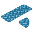 thumbnail image 1 of Tea Cup Mat, Charm And Luxury Tea Cup Cushion Multi-visual Small Size And Lightweight  For Home Teahouse Water Blue Fan Leaf, 1 of 8