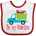 thumbnail image 3 of Inktastic Be My Valentine Heart Truck Boys or Girls Baby Bib, 3 of 4