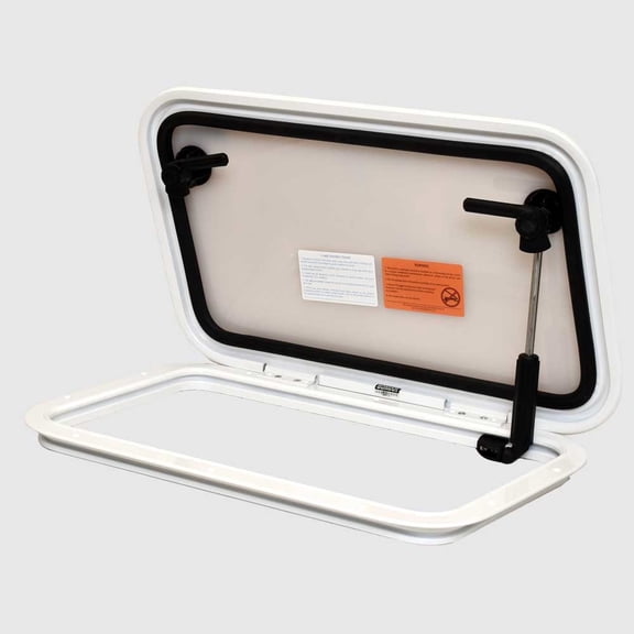 Bomar Boat Hatch N1045-10HX-WHT | 21 1/2 x 11 1/2 Inch White